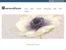 Tablet Screenshot of leavesnbloom.com